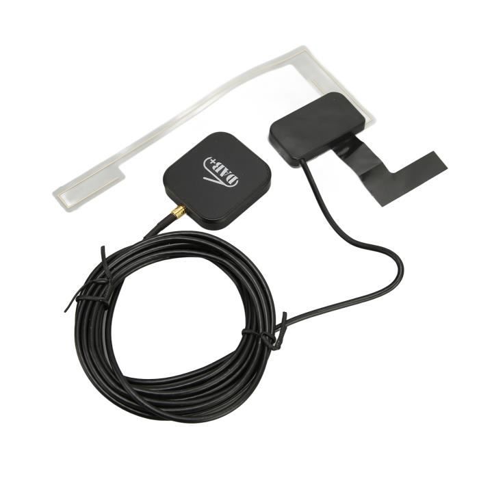 Lazmin Kit Audio pour la Voiture, Diffusion Audio numérique, Adaptateur de récepteur Radio Dab Dab Box avec antenne pour Android, Plug and Play, Encodage intégré