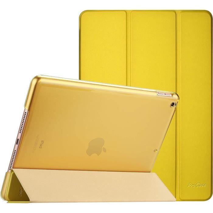 Étui IPad 10,2" KingBlanc - Compatible 9e/8e/7e Génération (2021-2019) - Cuir Vegan, Porte-stylo, Veille Automatique - Bleu