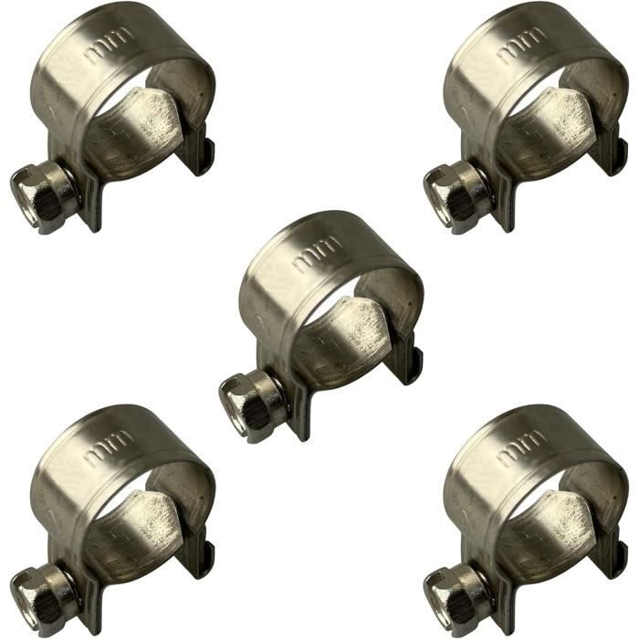 Collier De Fixation Pour Tube Lot De 20 Colliers De Serrage Réglables De 8 à 10 Mm - Petits Colliers De Serrage Pour Tuyau D'injection De Carburant - Pour Mini Conduite De