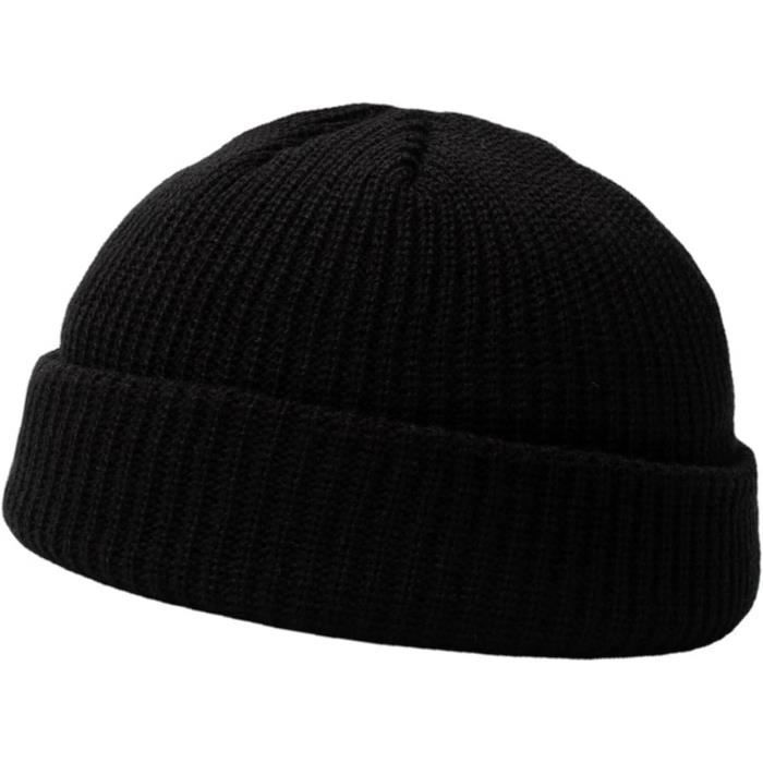 Bonnet Souple Hiver Funny Cute Gnomes - Tissu Doux (94% Polyester, 6% élasthanne) - Unisexe, Design Tête De Mort Noir - Pour Quotidien, Sport, Voyages - 2