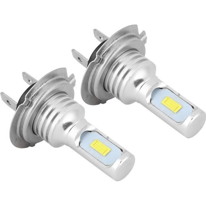 VINGVO Ampoule LED antibrouillard 2Pcs 80W 6000K H7 LED Feux de Brouillard de Voiture Lampe Blanc Universel 12-24V