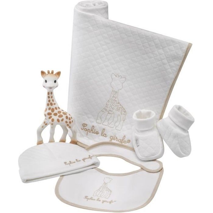 Sophie La Girafe Mon Trousseau De Naissance Blanc Et Marron Achat Vente Coffret Cadeau Textile Cdiscount