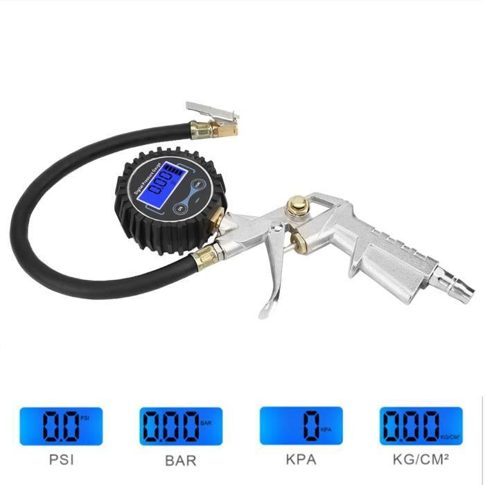 Omabeta Manomètre de pneu Gonfleur de pneu 0-200PSI avec manomètre de Omabeta Manomètre de pneu Gonfleur de pneu 0-200PSI avec manomètre de