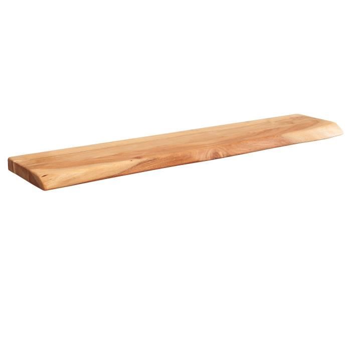 WOHNLING étagère murale arbre bord bois dacacia design WOHNLING étagère 80 cm étagère solide WOHNLING étagère murale arbre bord bois dacacia design WOHNLING étagère 80 cm étagère solide