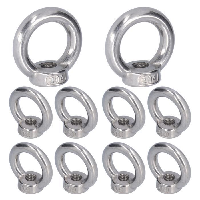 Roue à Roulement Haute Résistance Diamètre 28mm - Poulie De Levage En Acier Inoxydable Avec Écrous M6 - Pour Câble, Charge Lourde