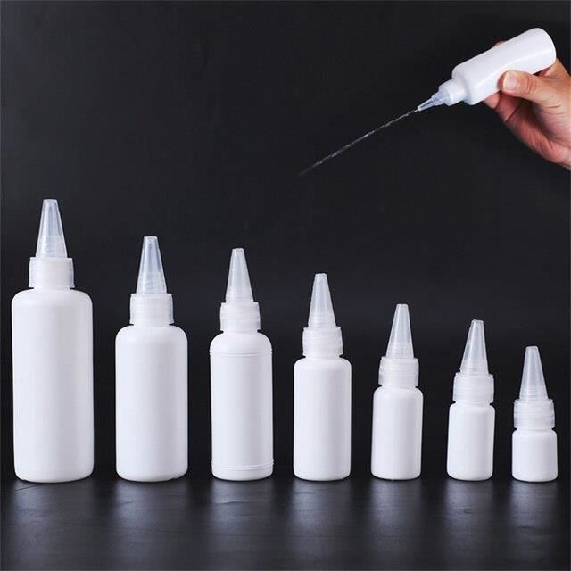 Bouteille En Plastique Vide de 90pcs 100ml avec Applicateur de Pointe
