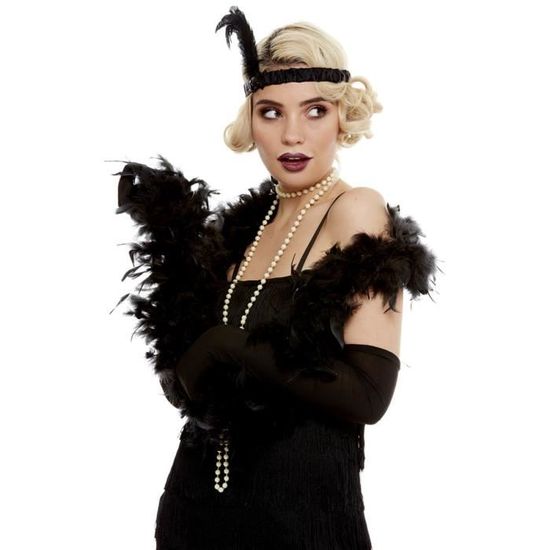 Boa En Plumes Noires - Accessoire Déguisement - Rue de la Fête Boa En Plumes Noires - Accessoire Déguisement - Rue de la Fête