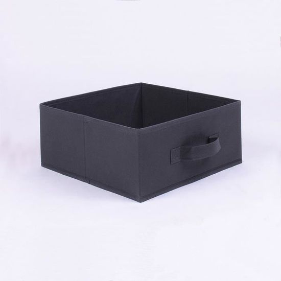 Lot De 2 Tiroirs De Rangement Intisse Pliable 28 Cm Gris