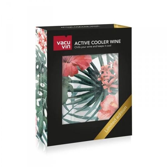 VACUVIN Rafraîchisseur à Vin Argenté - Active Cooler Wine - 4