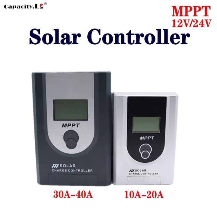 Contrôleur De Charge Solaire 20A - Régulateur Pour Panneaux Photovoltaïques