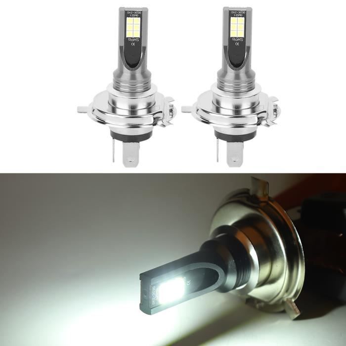 Ampoule LED Moto P45T 3030 22 LED - Phare Code 6-30V - Lumière Jaune 800LM - Neuf