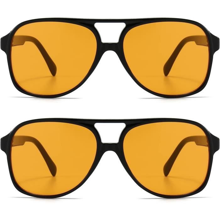 Lunettes De Soleil Pilote Oversize Métal Doré - Style Rétro Homme UV400