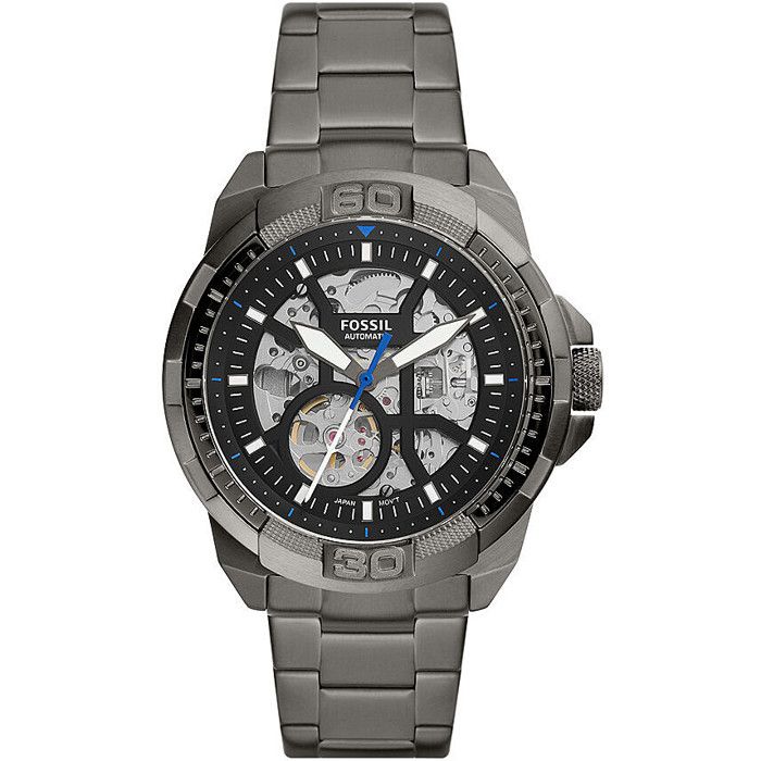 Montre automatique FOSSIL Bronson Acier anthracite Cadran