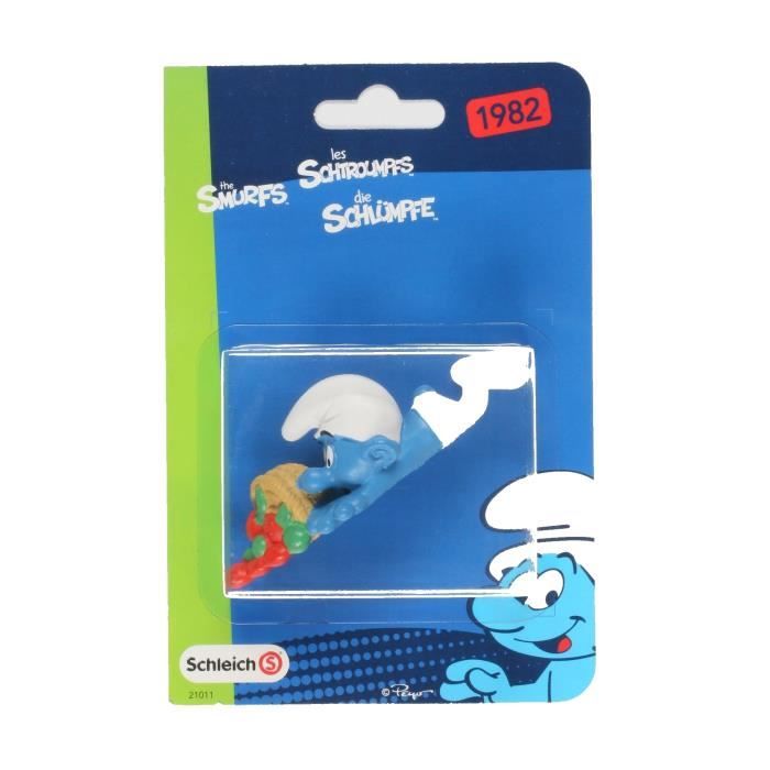 Schleich – Figurine Schtroumpf Nageur, PVC 5,5 Cm, Peinte à La Main, Collection Les Schtroumpfs