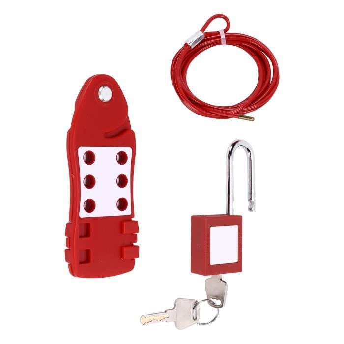 Kit Verrouillage Valve Avec Cadenas - Pour Robinet D'eau, Gaz, Réservoirs, Sécurité Anti-accès Non Autorisé