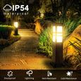 LED Borne Lumineuse Exterieur E27,16W LED Eclairage Exterieur IP54,LED Poteau de jardin 60CM,Poteau Eclairage de Pelouse/jard-2