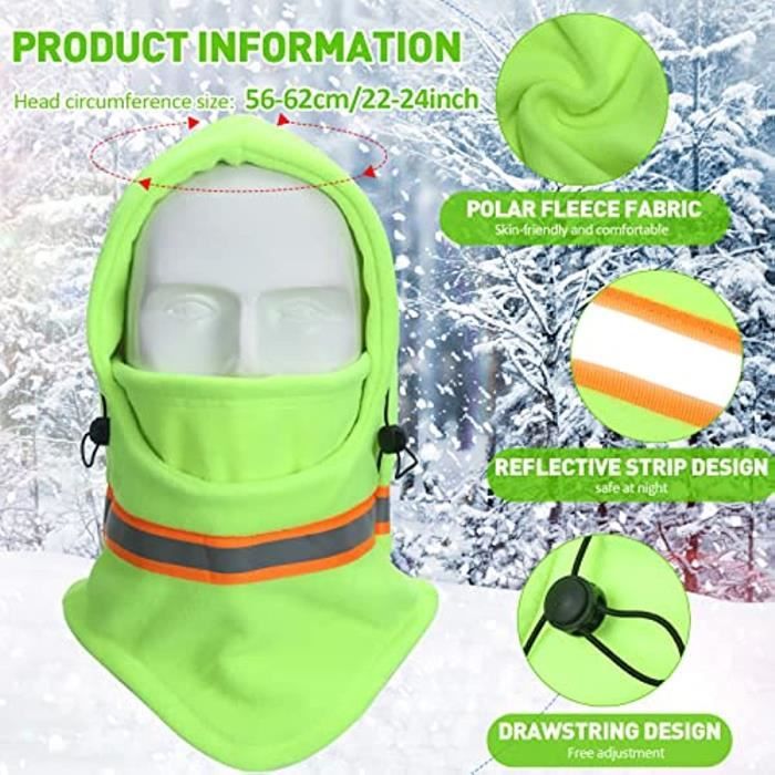 Masque de Moto thermique en polaire pour hommes et femmes, cagoule