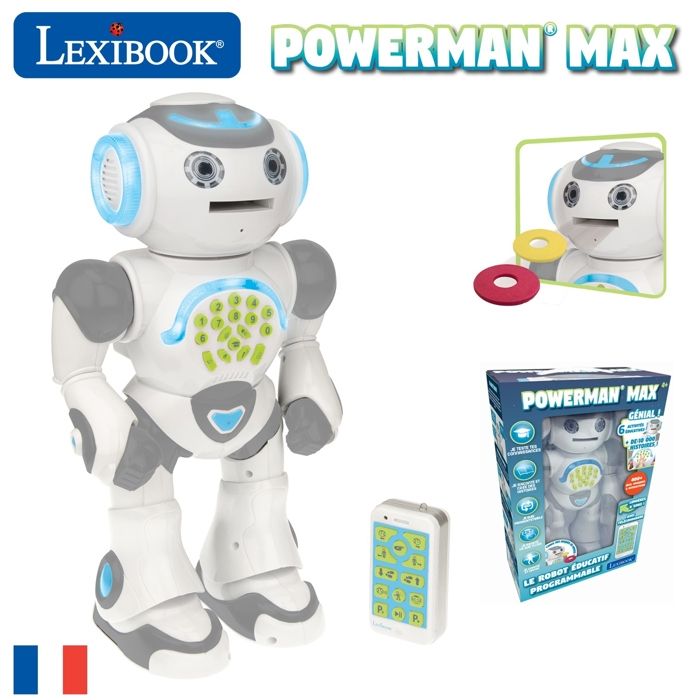 Lexibook - Robot jouet interactif Powerman Master qui lit dans les