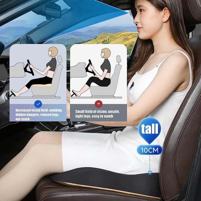 Coussin Rehausseur Adulte JTYX - Coussin Siège Voiture Ou Maison, 40x40x12 Cm, Antidérapant, Pour Posture Et Confort