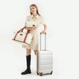 Kono 55cm ABS Bagage Valise Rigide Légere à 4 roulettes valises de Voyage+ Sac Cabine Ryanair 40 x 20 x 25 cm, Sets de Bagages-3
