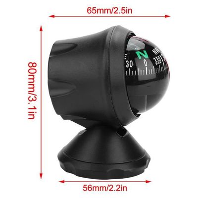 Boussole Numérique Marine Électronique - Vision Nocturne - Support De Fixation Pour Bateau, Camion, Véhicule - Navigation Précise