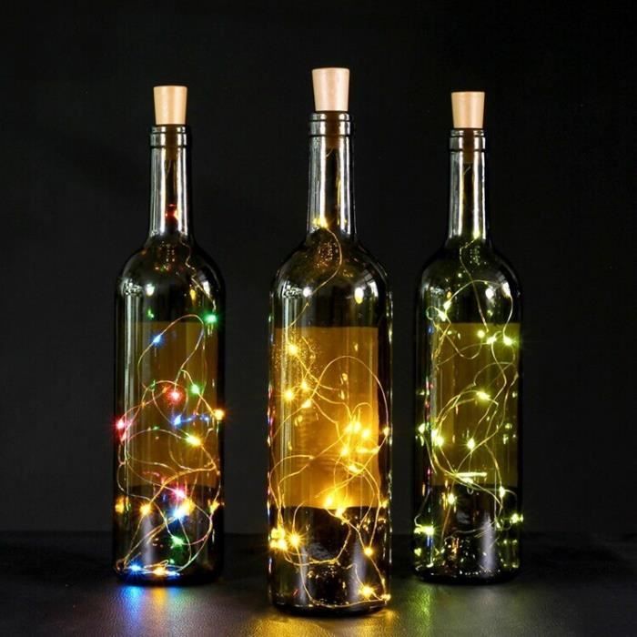 Acheter Lumières LED pour bouteilles de vin avec liège, 1/2/3M