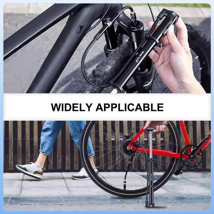 Mini Pompe À Vélo, Portable Mini Pompe Vélo Avec Tuyau Flexible