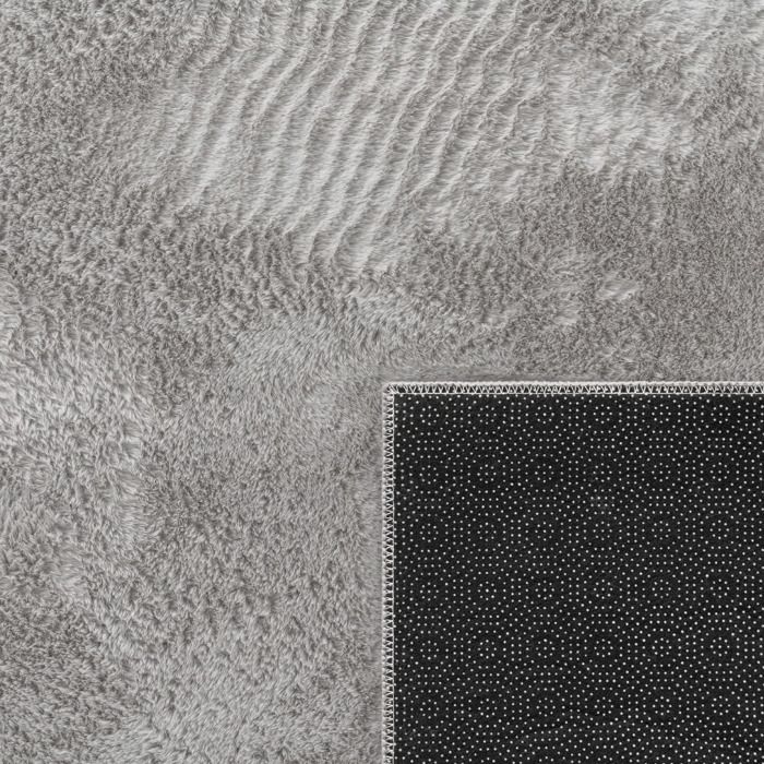 Lanyesky Furry Tapis Grand Tapis De Salon Moderne Tapis De Salon Pour Enfants, Tapis Doux Et Moelleux Pour Chambre À Coucher (Arc-en-Ciel, 80x120cm