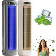 Rafraîchisseur Air Portable Climatiseur Portable USB avec Écran LED, 3 Vitesses, Mix*2 VENTILATEUR