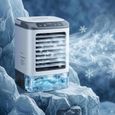 Climatiseur Portable 2026 – Mini Rafraîchisseur d’Air & Humidificateur 4 Vitesses avec Bac à Glaçons, Réservoir 900 ml