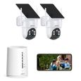 ANRAN Kit Caméra de Surveillance Extérieur Sans fil 4MP avec 2 caméras batteries solaires PACK VIDEOSURVEILLANCE Carte sd 64G-0