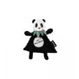 Doudou Baby Deglingos Rototos Le Panda - LES DEGLINGOS - Noir et blanc - Enfant - 22 x 3 x 25 cm-0