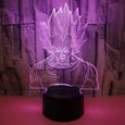 Lampes à bougie MJY Led Dragon Ball 3D Graphique Visual Night Light, Lumière Ambiante Gradient Coloré avec Télécommande 100914-0