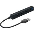 Speedlink Snappy Slim - Noir - Hub 4 ports USB 2.0 ( Catégorie : Hub FireWire/USB )-0