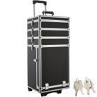BAGAGE VENDU SEUL - TECTAKE - Valise Trolley Cosmétique Rigide avec roulette - Noir