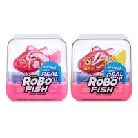 Robo fish - 7165H - Series 2 Lot de 2 Poissons nageurs robotises (Rose Vif et Rose) par ZURU
