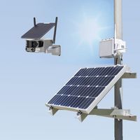 Kit vidéosurveillance 4G solaire caméra WiFi Ultra grand angle double objectifs UHD 4K 8MP détection mouvement alerte sirène 128Go