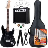 Rocktile Banger's Power Pack SET guitare électrique, 7 pièces Black