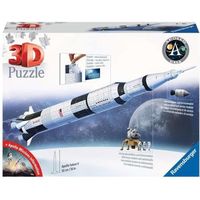 Puzzle 3D Fusée spatiale Saturne V - Ravensburger - 440 pièces - NASA - A partir de 8 ans
