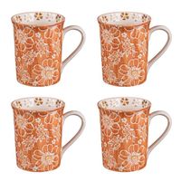 Coffret de 4 mugs aliya 30 cl - Table Passion 10 Orange