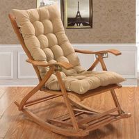 Chaise Patio Coussin Coussins de chaise,48*120cm Chaise longue Coussin Épaissir Pad Fauteuil Rocking Chair Mat(Non compris la chaise
