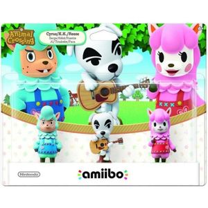 JEU 3DS Figurine Amiibo - Serge, Kéké & Risette • Collection Animal Crossing