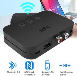 Récepteur audio Adapteur Audio Bluetooth 5.0 NFC pour Haut-parleur