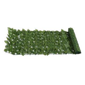 HAIE DE JARDIN TAM Clture Feuille Artificielle Haie de feuilles jardin artificiel Feuille de pastèque imprimée en couleur 0,5x3 mètres DR020