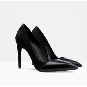 escarpin noir 10 cm
