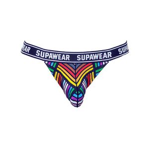 BOXER - SHORTY Supawear - Sous-vêtement Hommes - Jockstrap Homme - POW Jockstrap Rainbow - Noir