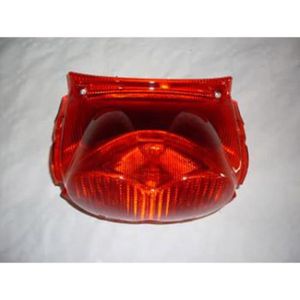 Feu Arrière LED Pour Scooter GY6 50cc - Rouge + Transparent - 12V, 20W - Avec Clignotants Intégrés - Compatible Marques Chinoises - 7