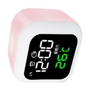 HORLOGE - PENDULE Qiilu horloge LED Réveil LED Veilleuse USB Recharg