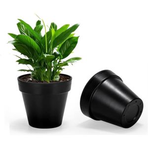 Plastique Pot de fleurs Anthracite/Petrol Ø 30 cm Hauteur 27 Cm Pot De Plantation bacs à plantes 