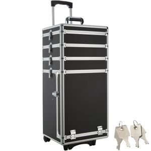 Grande valise à roulettes pour machine à coudre - noir - 22″ x 141⁄2″